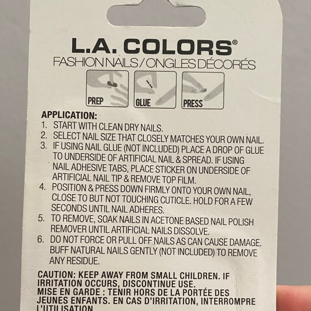 L.A. Colors Matte & Gloss Pink Nail Tips - Picture 3 of 4